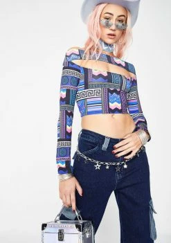 Jaded London Off-The-Shoulder Crop Top Tops