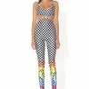 Jaded London Jumpsuits & Rompers Rainbow Flame Cut-Out Bodysuit