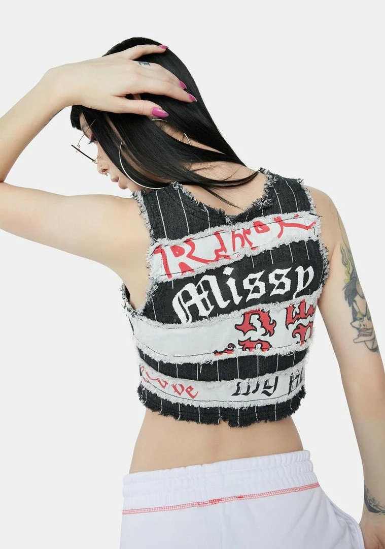 Brand new ๐ Jaded London Pinstripe Denim Paneled Tank Top Tops โค๏ธ 6 Jaded London Pinstripe Denim Paneled Tank Top Tops