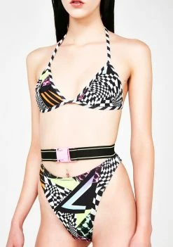 Jaded London Skater Print Bikini Bottom Swim
