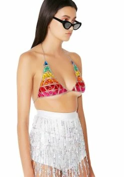 Hot Sale ๐ Jaded London Rainbow Jeweled Bra ๐ 10 Jaded London Rainbow Jeweled Bra