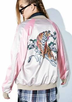 Jaded London Tiger Souvenir Bomber Jacket Outerwear