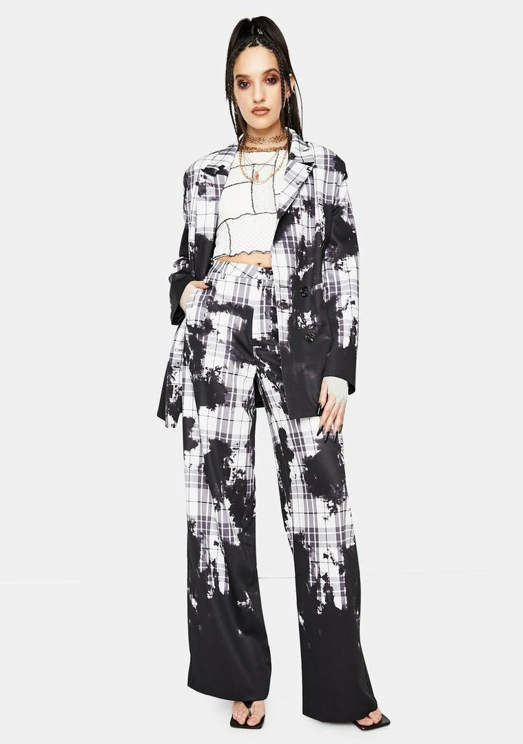 Discount โญ Jaded London Bottoms Bleach Check Relaxed Wide Leg Trousers ๐ฅฐ 5 Jaded London Bottoms Bleach Check Relaxed Wide Leg Trousers