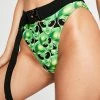 Jaded London Alien Print Belted Bikini Bottoms Swim
