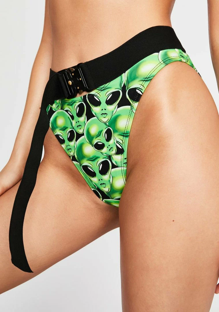 Outlet π€© Jaded London Alien Print Belted π Bikini Bottoms Swim π 3 Jaded London Alien Print Belted Bikini Bottoms Swim