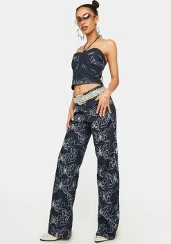 Jaded London Bottoms Lucia Butterfly Jeans