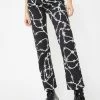 Jaded London Barbed Wire Print Boyfriend Jeans Bottoms