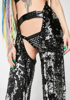 Cheapest β€οΈ Jaded London Bottoms Flip Sequin Chaps π₯ 9 Jaded London Bottoms Flip Sequin Chaps