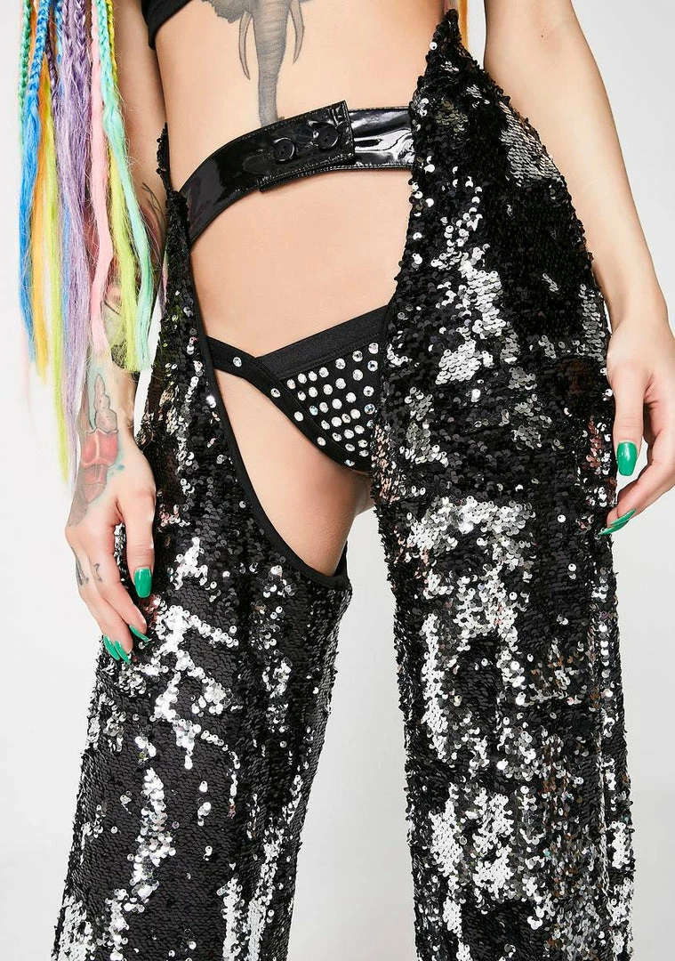 Cheapest β€οΈ Jaded London Bottoms Flip Sequin Chaps π₯ 5 Jaded London Bottoms Flip Sequin Chaps