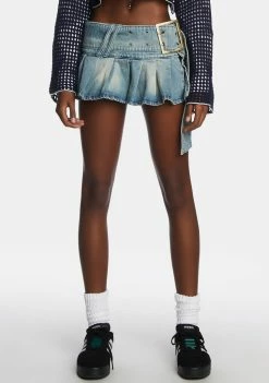 Jaded London Ludlow Denim Mini Skirt Bottoms