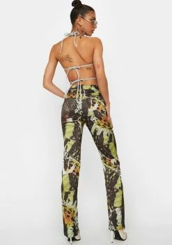 Budget 😍 Jaded London Aurora Satin Butterfly Trousers ⌛ 9 Jaded London Aurora Satin Butterfly Trousers