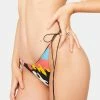 Jaded London Bright Western Print Micro Bikini Bottoms