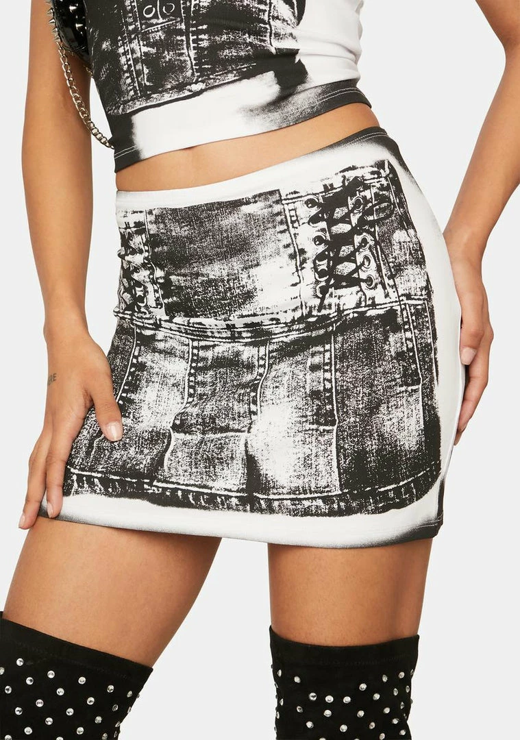 Flash Sale ⭐ Jaded London Bodice Print Mini 👗 Skirt 🛒 3 Jaded London Bodice Print Mini Skirt