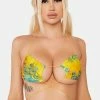 Jaded London Bikini Tops Macaw Print Tie Bikini Top