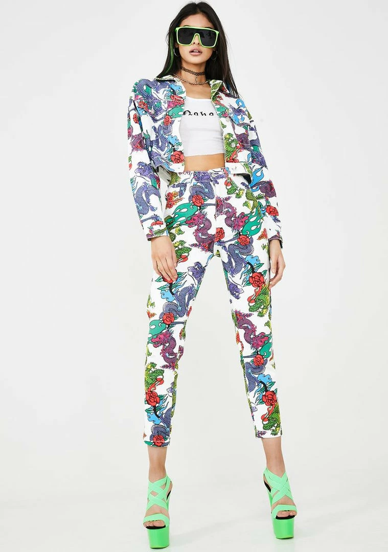 Top 10 ๐ Jaded London Outerwear White Dragon Print Denim Jacket โ 5 Jaded London Outerwear White Dragon Print Denim Jacket