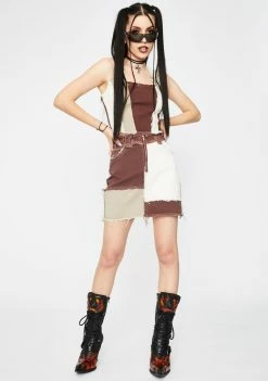 Best reviews of ๐ฅฐ Jaded London Bottoms Brown Patchwork Denim Mini ๐ Skirt โค๏ธ 8 Jaded London Bottoms Brown Patchwork Denim Mini Skirt