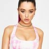 Jaded London Swim Pink Tie Dye Halterneck Bikini Top