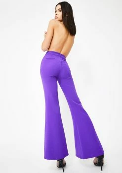 Promo π Jaded London Purple Split Front Flared Leg Trousers π 9 Jaded London Purple Split Front Flared Leg Trousers