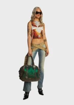 Jaded London Strap Up Stonewash Jeans Bottoms