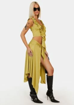 Jaded London Orchard Asymmetric Skirt