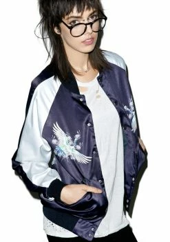 Jaded London Crane Souvenir Bomber Jacket