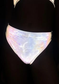 Jaded London Swim Reflective High Leg Bikini Bottoms