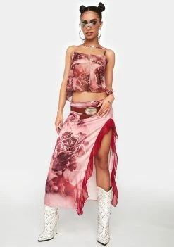 Jaded London Tops Vintage Rose Cami Top