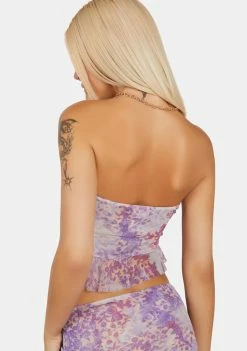 Jaded London Wisterial Mesh Tube Top