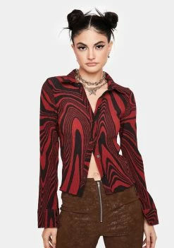 Jaded London Manic Plisse Button Up Shirt