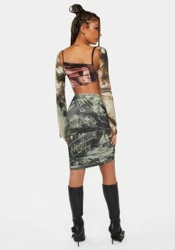 Jaded London Midi Dresses Fatale Cut-Out Midi Dress