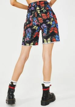 Best reviews of π Jaded London Black Butterfly Print Denim Shorts Bottoms π 9 Jaded London Black Butterfly Print Denim Shorts Bottoms