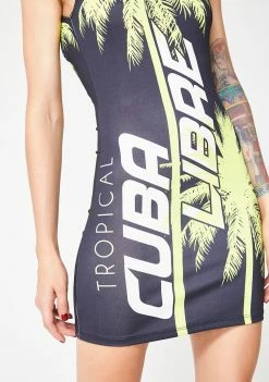 Jaded London Cuba Libre Square Neck Mini Dress