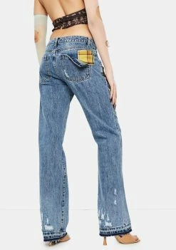 Discount ๐ Jaded London Patchwork Check Mid Rise Boyfriend Fit ๐ Jeans Bottoms ๐ 9 Jaded London Patchwork Check Mid Rise Boyfriend Fit Jeans Bottoms