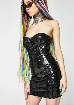 Coupon 🎁 Jaded London Glitter Vinyl Corset Mini 👗 Dress 🎁 8 Jaded London Glitter Vinyl Corset Mini Dress