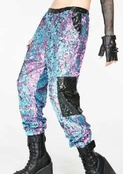 Jaded London Bottoms Sequin Cargo Trousers