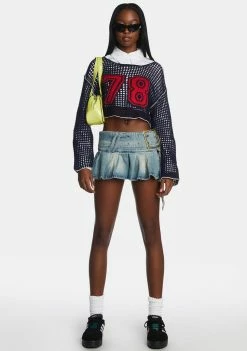 Jaded London Ludlow Denim Mini Skirt Bottoms