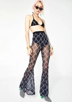 Brand new π Jaded London Barbwire Mesh Flared Pants π 8 Jaded London Barbwire Mesh Flared Pants
