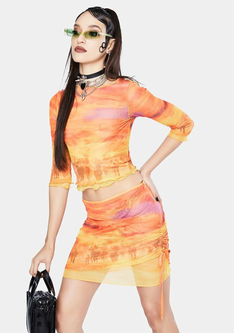 Cheap π Jaded London Horse Landscape Print Layered Mesh π Skirt Bottoms π 4 Jaded London Horse Landscape Print Layered Mesh Skirt Bottoms