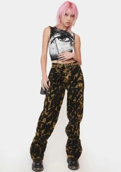 Jaded London Retina Diamante Crop Tank Tops