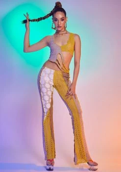 Jaded London Knit Mix Cut Out Cami Top Tops