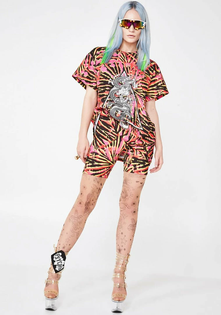 Flash Sale π Jaded London Bottoms Tie Dye Cycling Shorts 𧨠5 Jaded London Bottoms Tie Dye Cycling Shorts