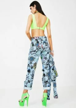 Top 10 β Jaded London Bottoms Graffiti Print Extreme Rip Denim π Jeans π 9 Jaded London Bottoms Graffiti Print Extreme Rip Denim Jeans