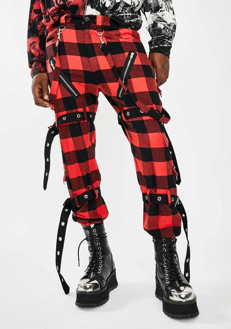 Best reviews of ❤️ Jaded London Bottoms Red Plaid Buckle Punk Trousers ⌛ 3 Jaded London Bottoms Red Plaid Buckle Punk Trousers